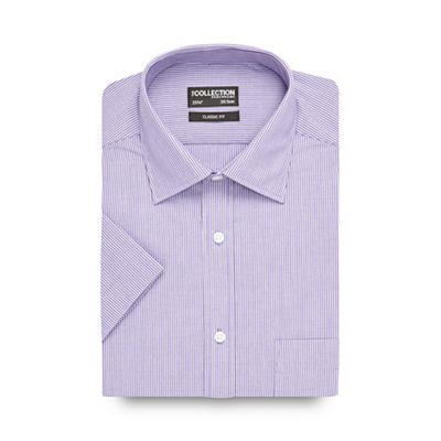 The Collection Lilac striped short sleeved shirt